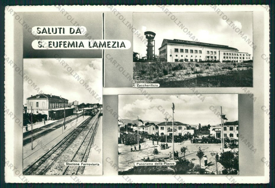 Catanzaro Santa Eufemia Lamezia Zuccherificio Stazione Foto FG cartolina ZK1704 – fronte