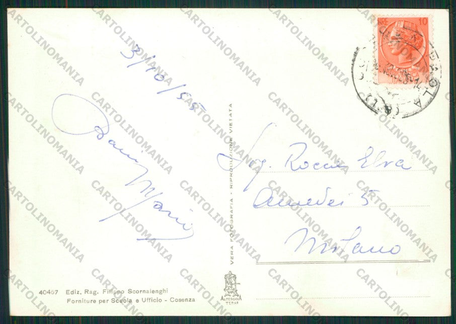 Cosenza Città Foto FG cartolina ZK1712 – retro