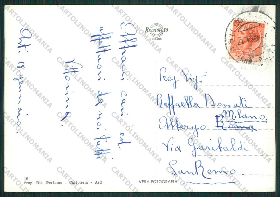 Asti Città Foto FG cartolina ZK1719 – retro
