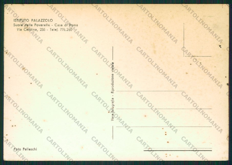 Roma Città Istituto Palazzolo Foto FG cartolina ZK1726 – retro