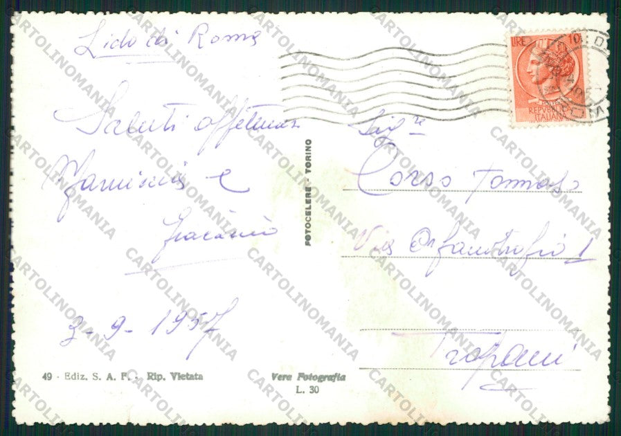 Roma Lido di STRAPPINO Foto FG cartolina ZK1727 – retro