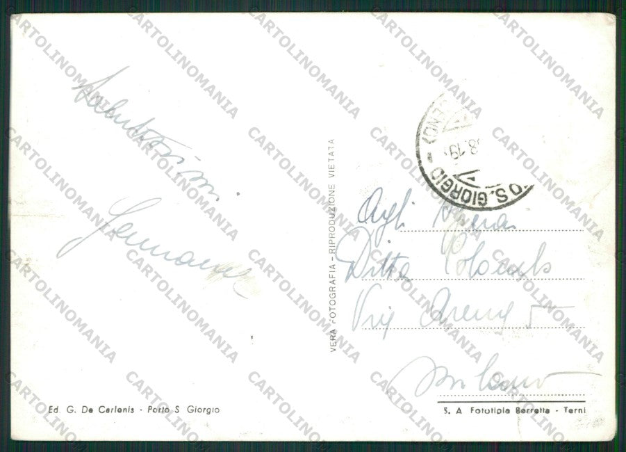 Ascoli Piceno Fermo Porto San Giorgio Foto FG cartolina ZK1737 – retro