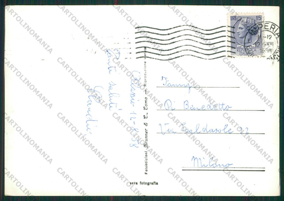 Savona Alassio Foto FG cartolina ZK1754 – retro