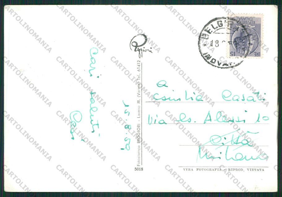 Verbania Belgirate Barche Foto FG cartolina ZK1777 – retro