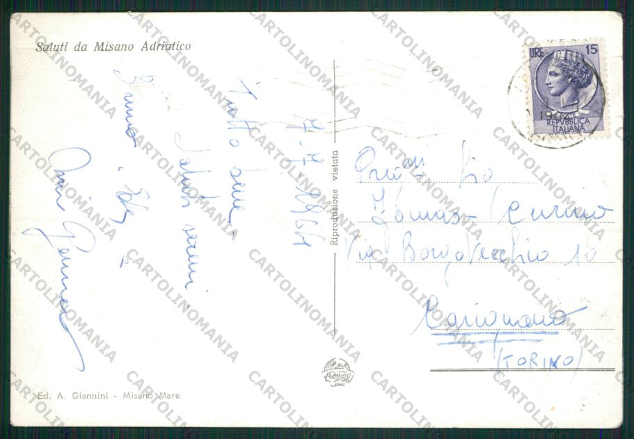Rimini Misano Adriatico Foto FG cartolina ZK1778 – retro