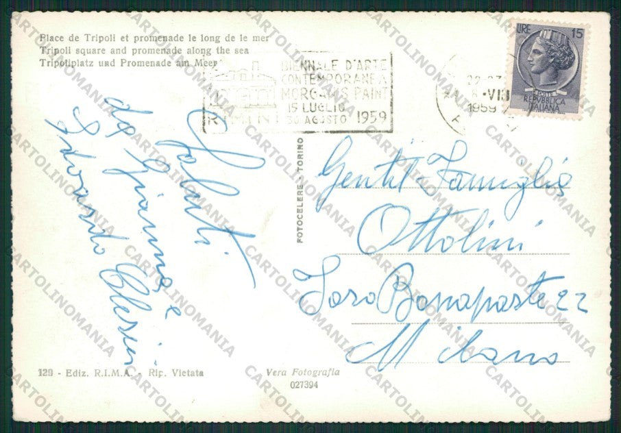Rimini Città Foto FG cartolina ZK1785 – retro