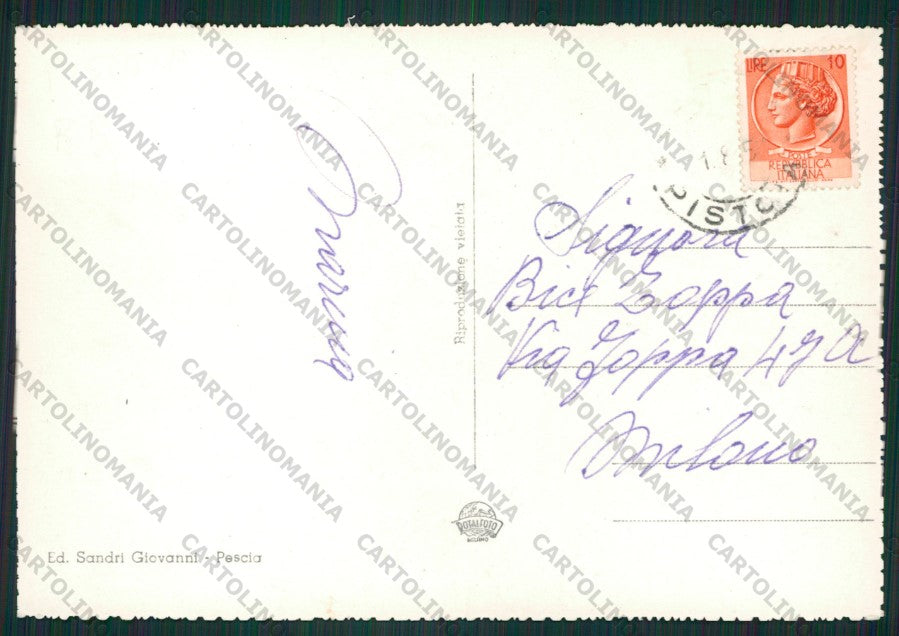 Pistoia Pescia Foto FG cartolina ZK1800 – retro