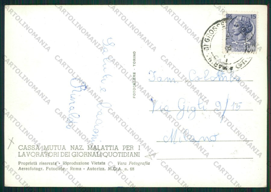 Grosseto Marina di Grosseto Colonia Bodoni Foto FG cartolina ZK1803 – retro