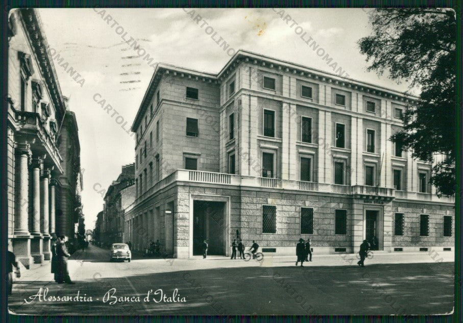 Alessandria Città Banca d'Italia Foto FG cartolina ZK1813 – fronte