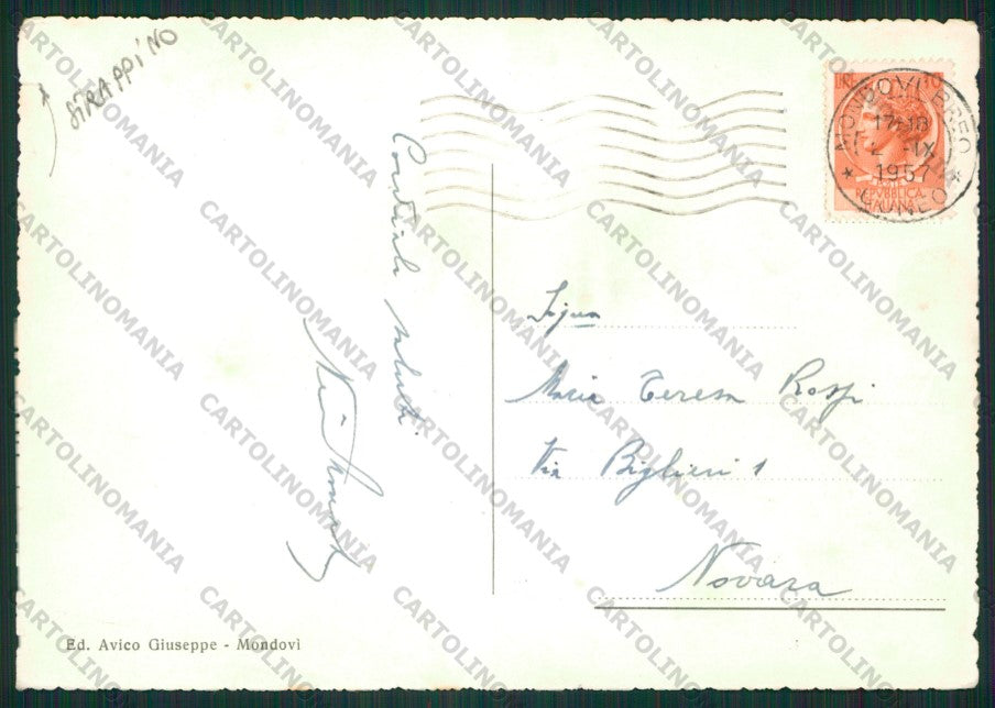 Cuneo Mondovì STRAPPINO Foto FG cartolina ZK1815 – retro
