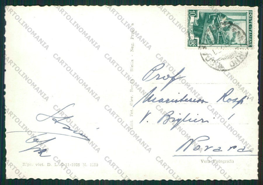 Biella Andorno Micca Foto FG cartolina ZK1818 – retro