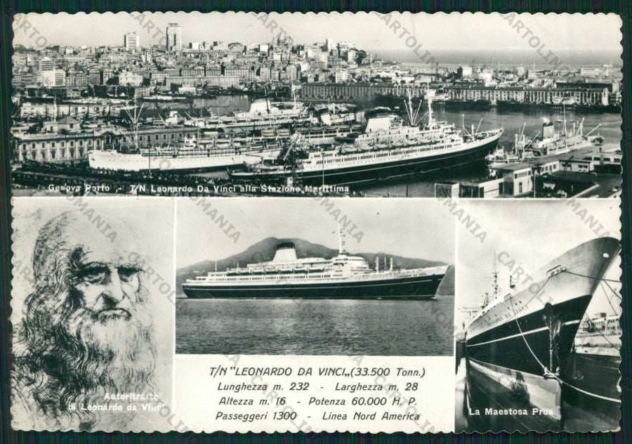 Genova Città Nave Da Vinci Foto FG cartolina ZK1824 – fronte