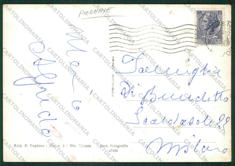 Savona Albenga Auto PIEGHINE Foto FG cartolina ZK1827 – retro