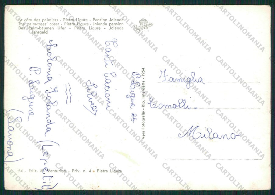 Savona Pietra Ligure Foto FG cartolina ZK1837 – retro
