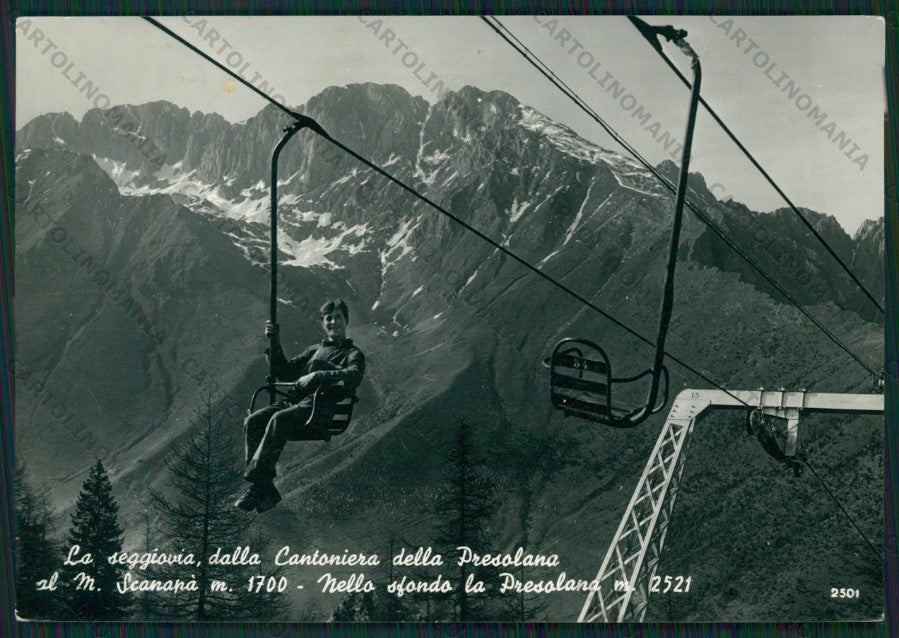 Bergamo Colere Cantoniera della Presolana Seggiovia Foto FG cartolina ZK1846 – fronte