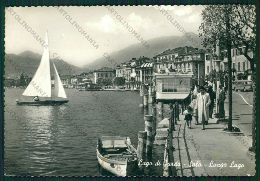 Brescia Salò Barche Foto FG cartolina ZK1849 – fronte