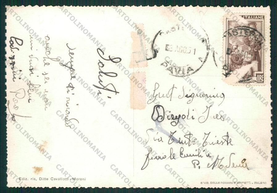 Pavia Casteggio Foto FG cartolina ZK1851 – retro