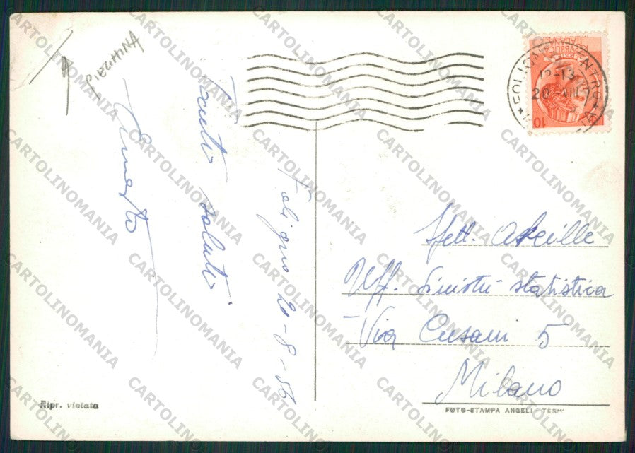 Perugia Foligno PIEGHINA Foto FG cartolina ZK1861 – retro