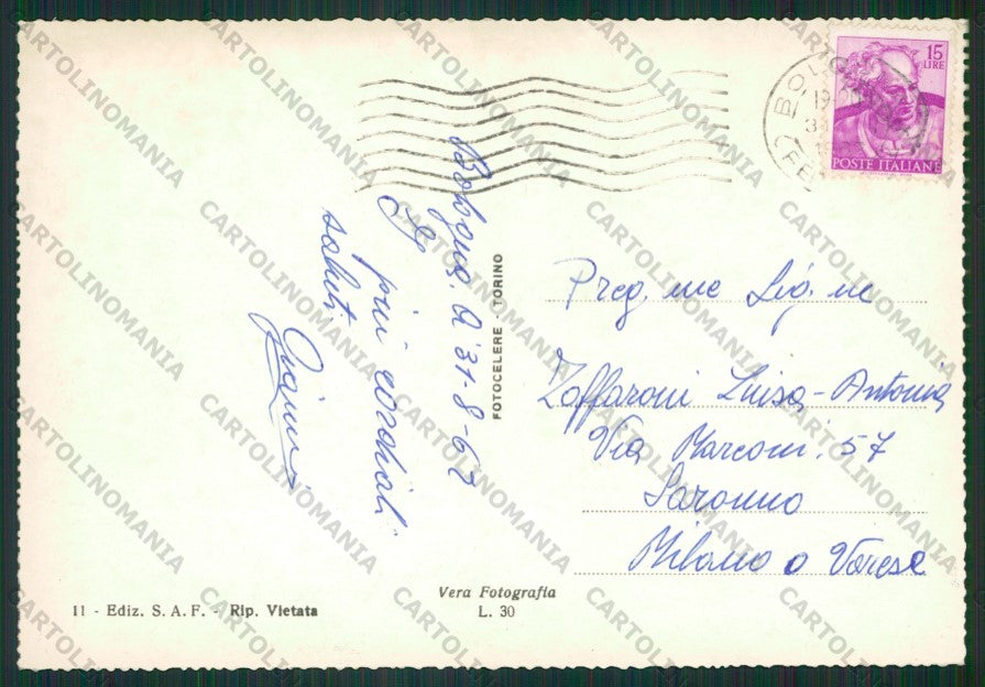 Bologna Città Porta Zamboni Foto FG cartolina ZK1884 – retro