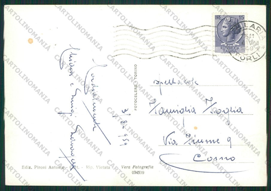 Rimini Bellaria Auto Foto FG cartolina ZK1889 – retro