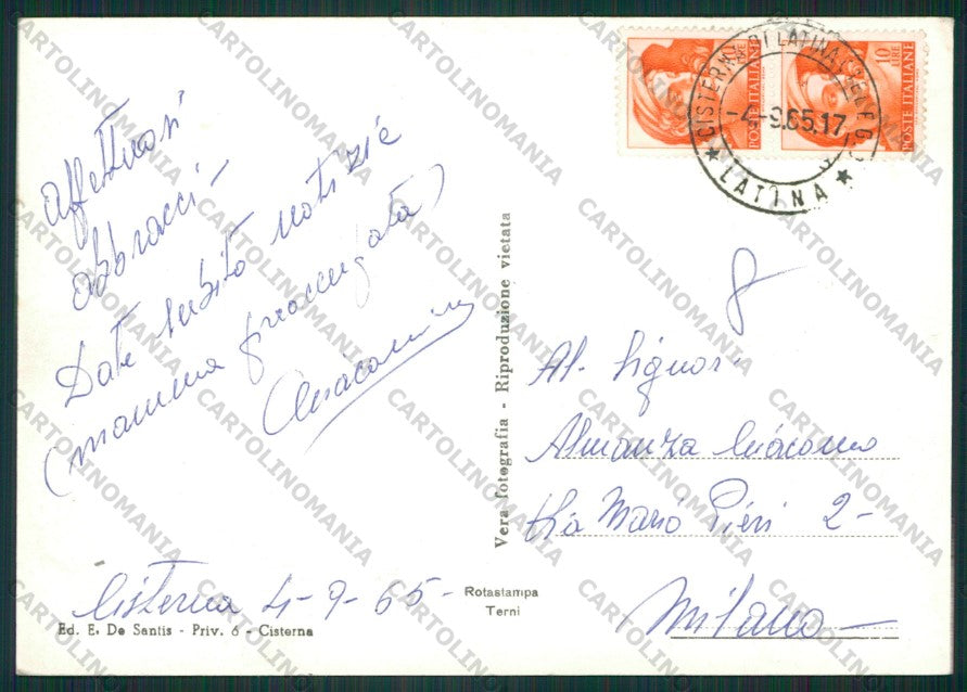 Latina Cisterna di Latina Foto FG cartolina ZK1919 – retro