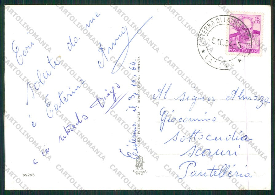 Latina Cisterna di Latina Auto Foto FG cartolina ZK1922 – retro