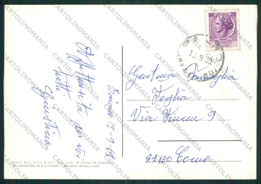 Avellino Baiano Saluti da Foto FG cartolina ZK1934 – retro