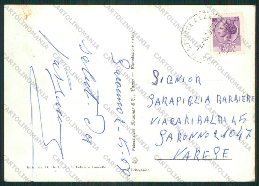 Caserta San Felice a Cancello Foto FG cartolina ZK1940 – retro