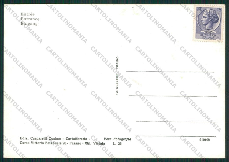 Brindisi Fasano Corriera Foto FG cartolina ZK1942 – retro