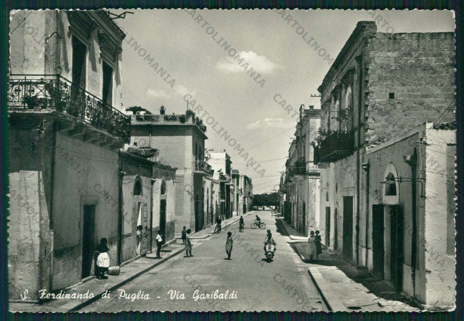 Bari Barletta San Ferdinando di Pugla PIEGA Foto FG cartolina ZK1947 – fronte