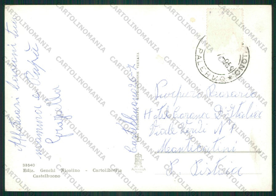 Palermo Castelbuono Foto FG cartolina ZK1962 – retro