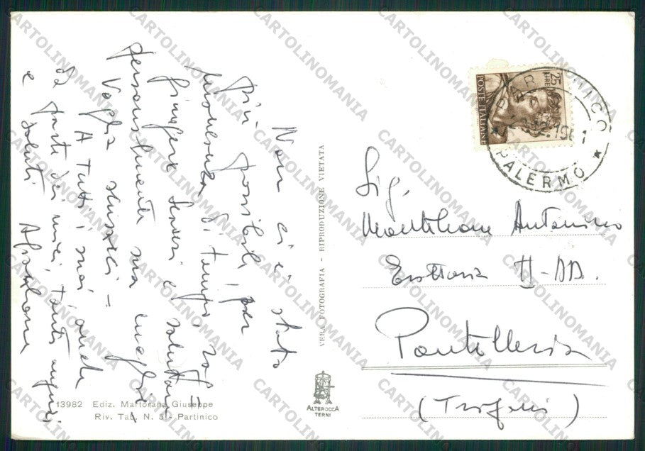 Palermo Partinico Foto FG cartolina ZK1964 – retro