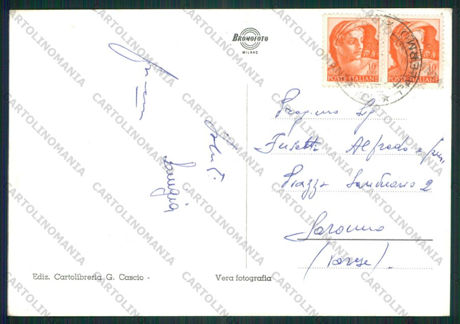 Palermo Polizzi Generosa Auto Foto FG cartolina ZK1966 – retro