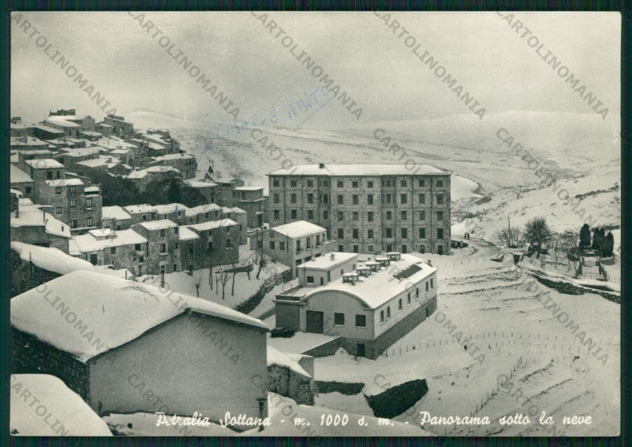 Palermo Petralia Sottana Nevicata Foto FG cartolina ZK1967 – fronte