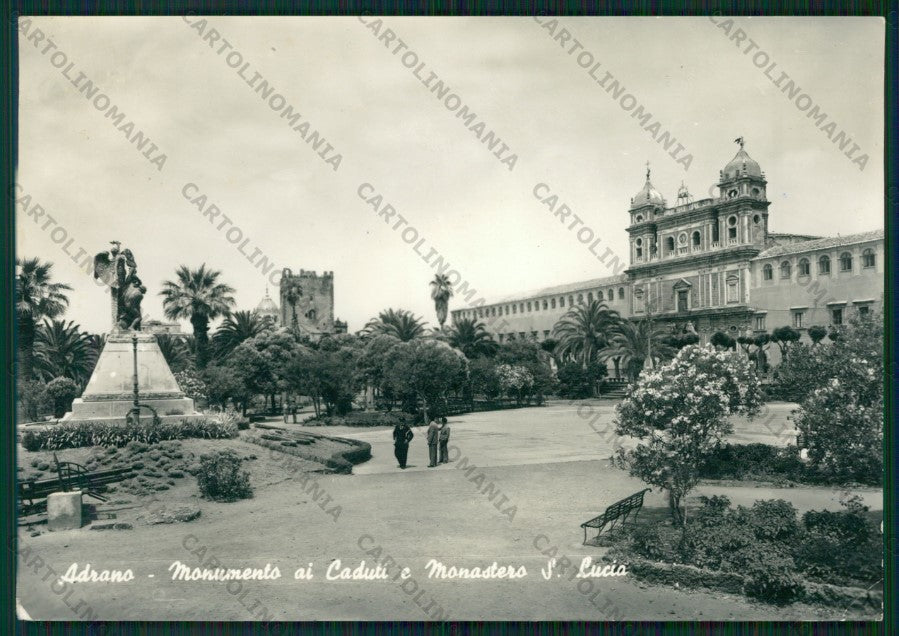 Catania Adrano Monumento Caduti Foto FG cartolina ZK1980 – fronte