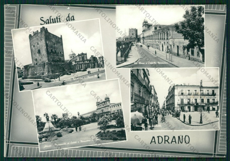 Catania Adrano Saluti da STRAPPINO Foto FG cartolina ZK1985 – fronte