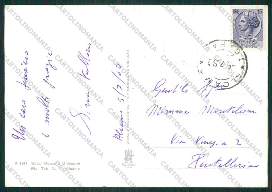 Trapani Alcamo Foto FG cartolina ZK1998 – retro