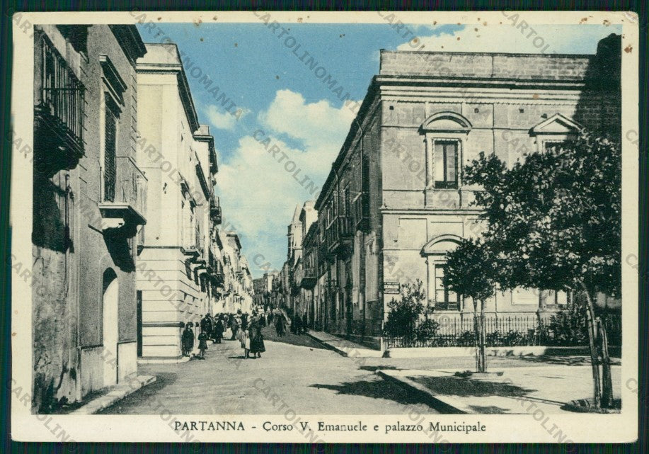 Trapani Partanna Palazzo Comunale Foto FG cartolina ZK2005 – fronte