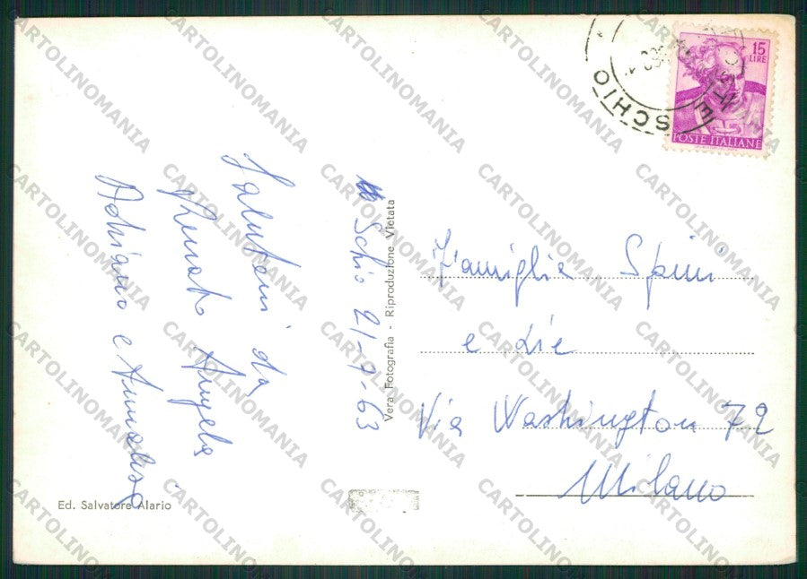 Vicenza Schio Foto FG cartolina ZK2018 – retro