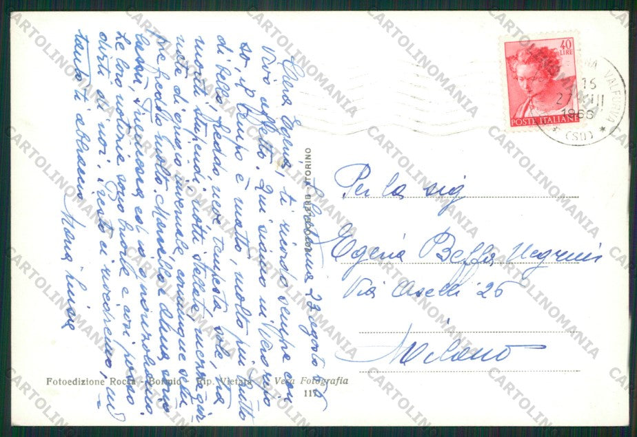 Sondrio Bormio Pecore Foto FG cartolina ZK2030 – retro