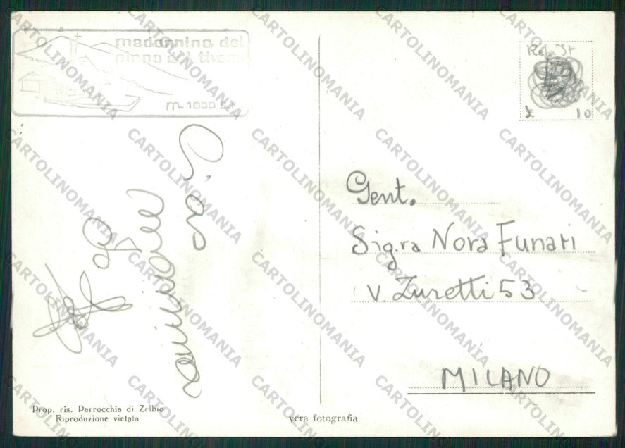 Como Zelbio Piano Del Tivano Foto FG cartolina ZK2031 – retro