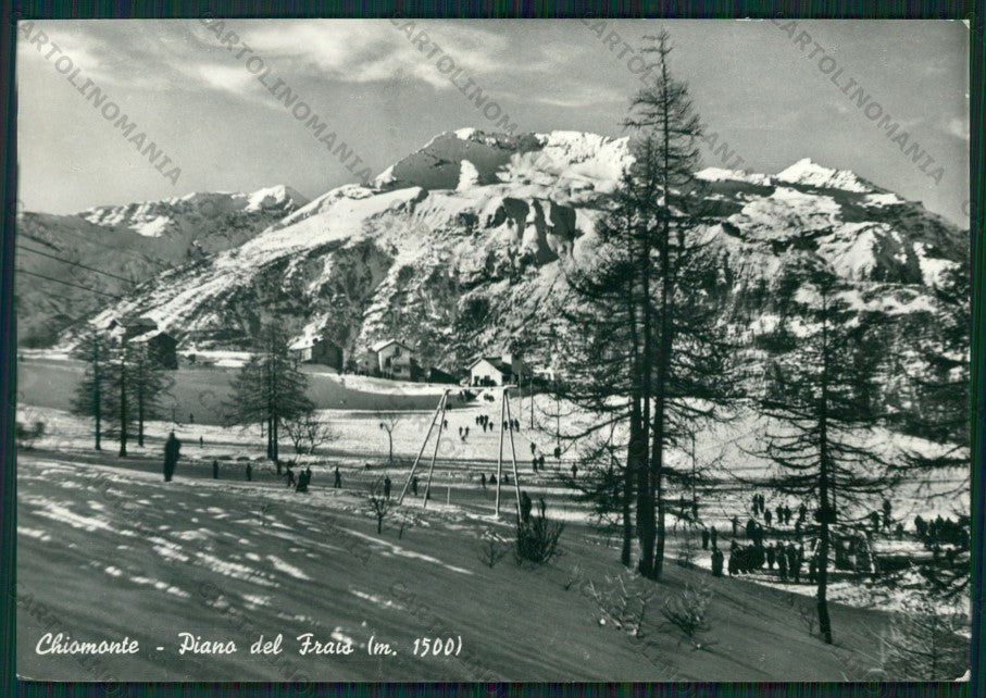 Torino Chiomonte Piano del Frais Sci Foto FG cartolina ZK2033 – fronte