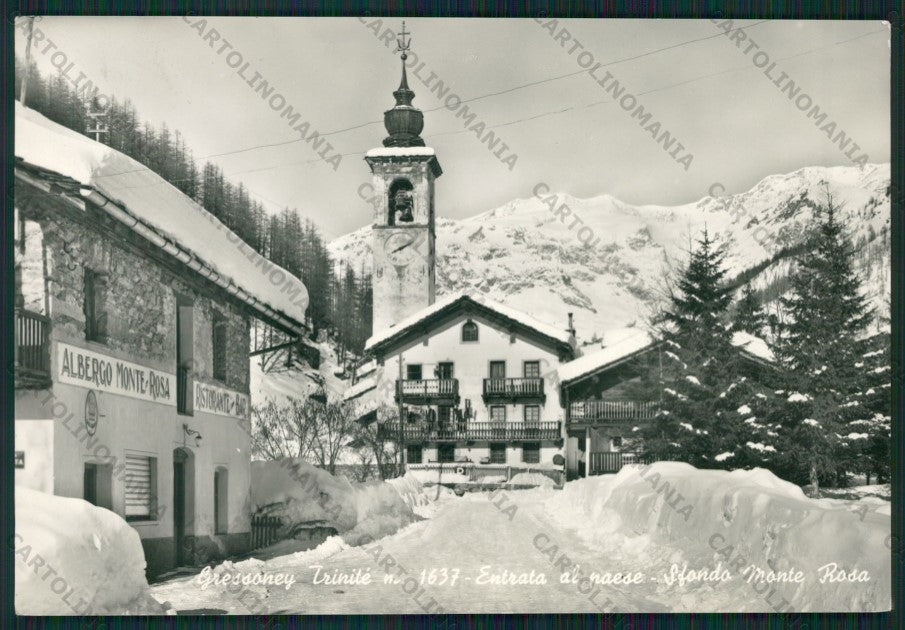 Aosta Gressoney Trinitè Monte Rosa Foto FG cartolina ZK2038 – fronte
