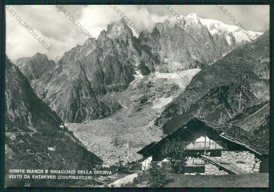 Aosta Courmayeur Entreves Ghiacciaio Brenva Foto FG cartolina ZK2041 – fronte