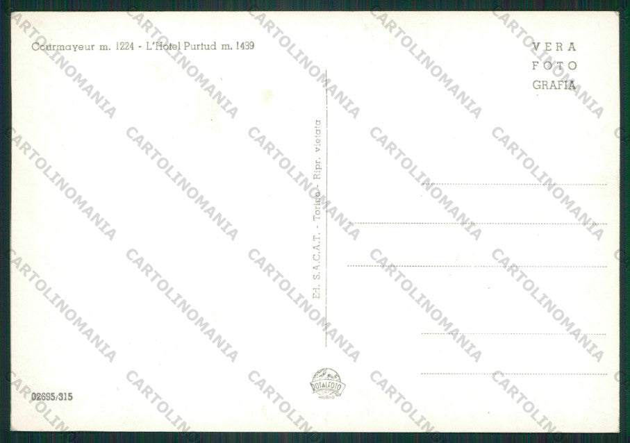 Aosta Courmayeur Foto FG cartolina ZK2042 – retro