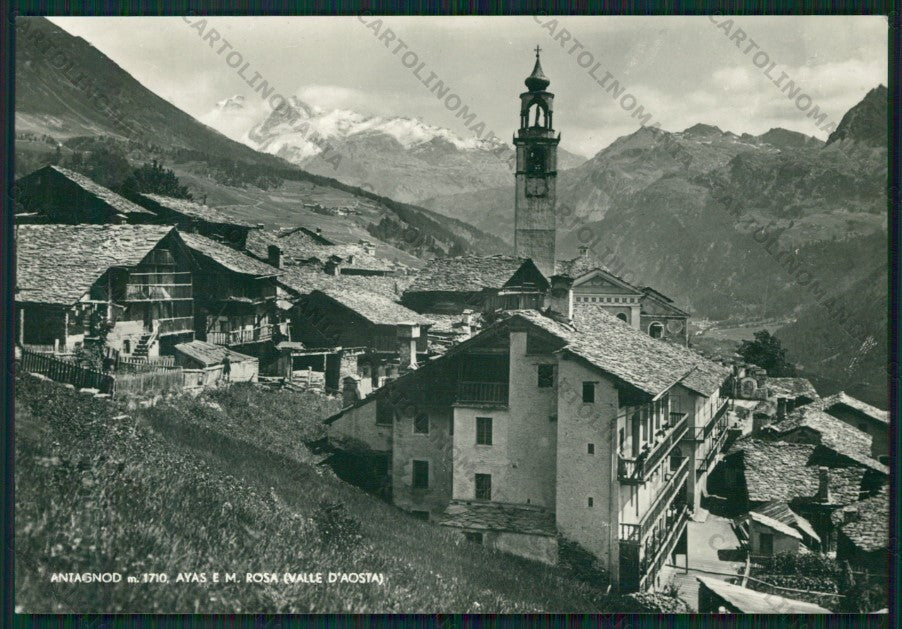 Aosta Ayas Antagnod Monte Rosa Foto FG cartolina ZK2044 – fronte