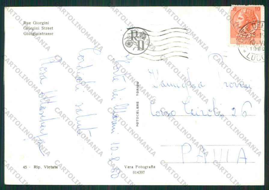 Lucca Forte dei Marmi Auto Foto FG cartolina ZK2085 – retro
