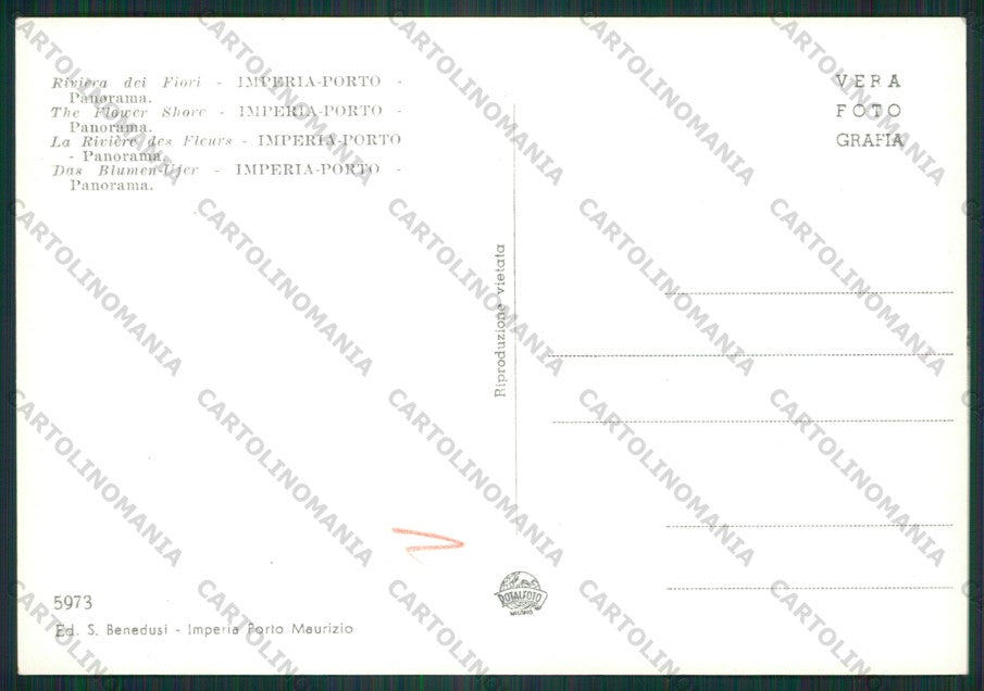 Imperia Città Foto FG cartolina ZK2098 – retro