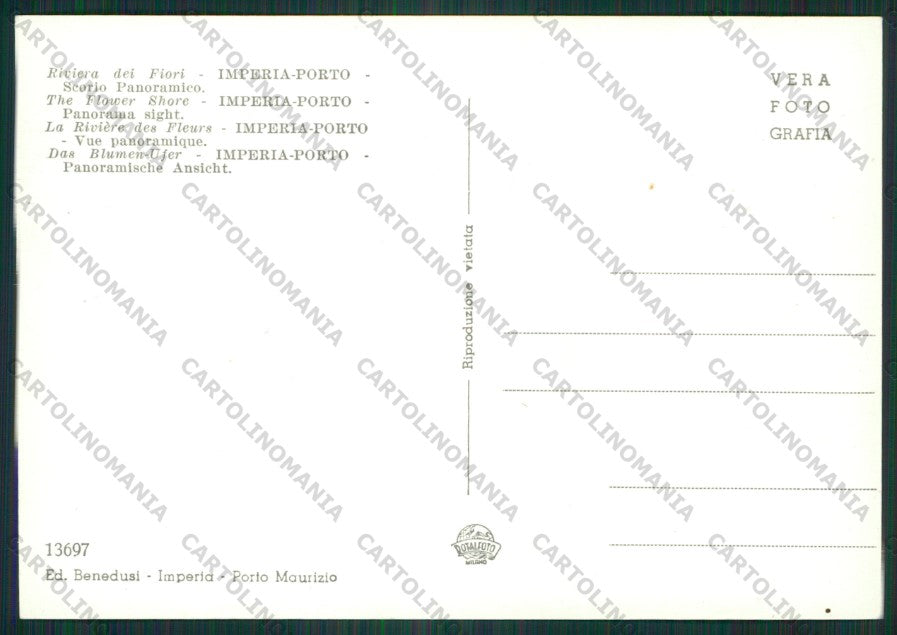 Imperia Città Foto FG cartolina ZK2099 – retro