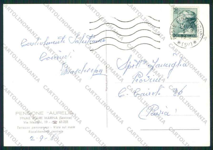 Savona Finale Ligure Finalmarina Saluti da Foto FG cartolina ZK2121 – retro